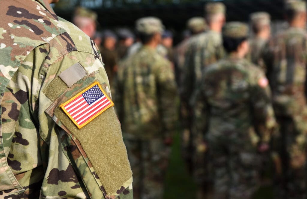 A person in a military uniform